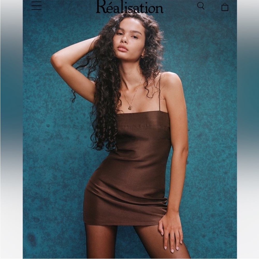Realisation Par Brown Mini Dress